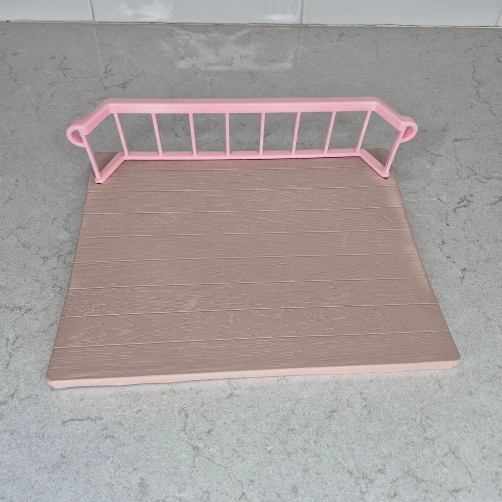 Little‎ Tikes Blue Roof Dollhouse Replacement Pull Out Deck Railing Pink Tan